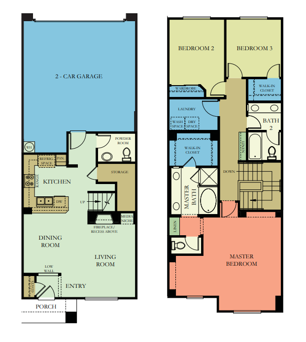 Layout of floor plan 1